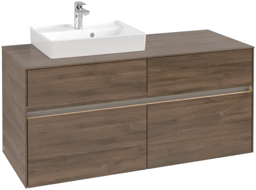 Picture of VILLEROY BOCH Collaro Vanity unit, with lighting, 4 pull-out compartments, 1200 x 548 x 500 mm, Arizona Oak / Arizona Oak #C071B0VH