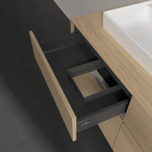 Bild von VILLEROY BOCH Collaro Waschbeckenunterschrank, mit Beleuchtung, 4 Auszüge, 1200 x 548 x 500 mm, Nordic Oak / Nordic Oak #C071B0VJ