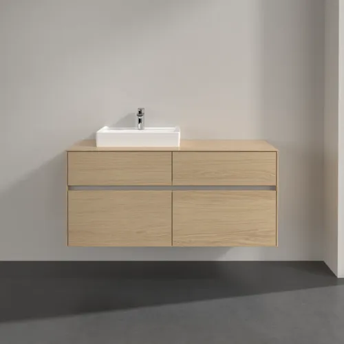 Bild von VILLEROY BOCH Collaro Waschbeckenunterschrank, mit Beleuchtung, 4 Auszüge, 1200 x 548 x 500 mm, Nordic Oak / Nordic Oak #C071B0VJ