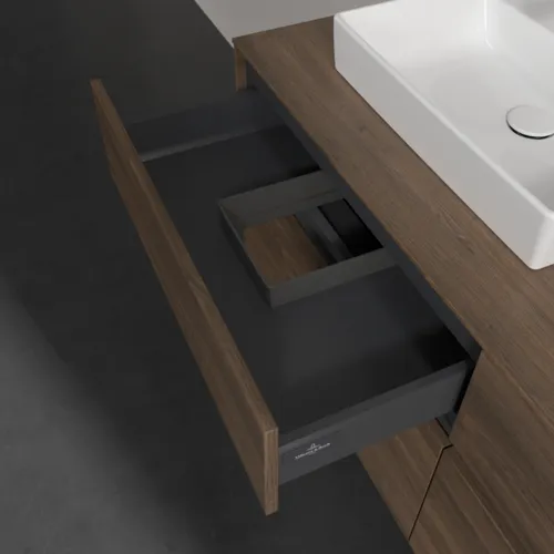 Bild von VILLEROY BOCH Collaro Waschbeckenunterschrank, 4 Auszüge, 1400 x 548 x 500 mm, Arizona Oak / Arizona Oak #C07400VH