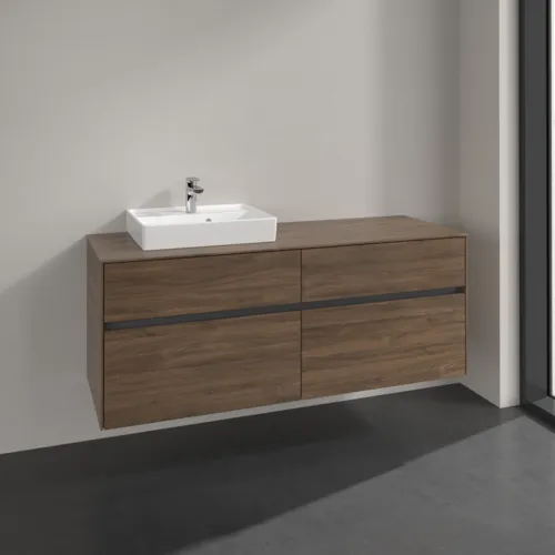 Bild von VILLEROY BOCH Collaro Waschbeckenunterschrank, 4 Auszüge, 1400 x 548 x 500 mm, Arizona Oak / Arizona Oak #C07400VH