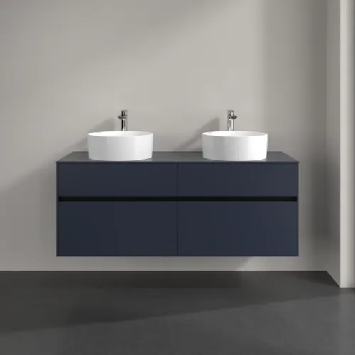 Bild von VILLEROY BOCH Collaro Waschbeckenunterschrank, mit Beleuchtung, 4 Auszüge, 1400 x 548 x 500 mm, Marine Blue / Marine Blue #C048B0VQ
