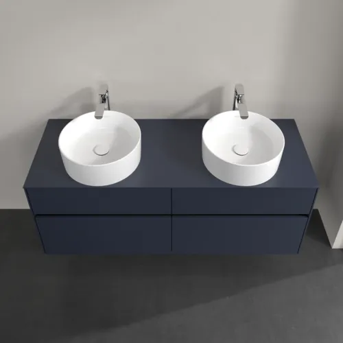 Bild von VILLEROY BOCH Collaro Waschbeckenunterschrank, mit Beleuchtung, 4 Auszüge, 1400 x 548 x 500 mm, Marine Blue / Marine Blue #C048B0VQ