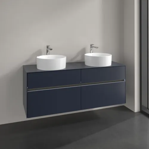 Bild von VILLEROY BOCH Collaro Waschbeckenunterschrank, mit Beleuchtung, 4 Auszüge, 1400 x 548 x 500 mm, Marine Blue / Marine Blue #C048B0VQ