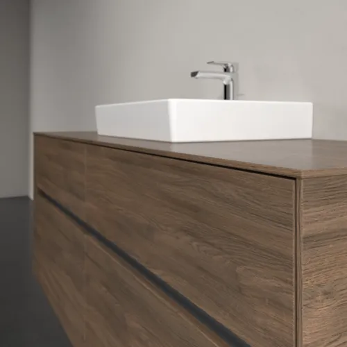 Bild von VILLEROY BOCH Collaro Waschbeckenunterschrank, mit Beleuchtung, 4 Auszüge, 1400 x 548 x 500 mm, Arizona Oak / Arizona Oak #C073B0VH