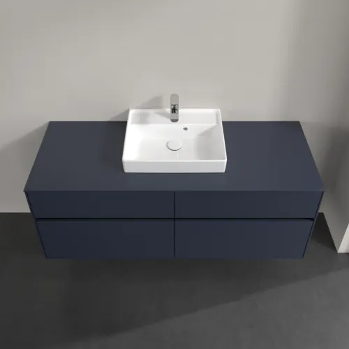 Picture of VILLEROY BOCH Collaro Vanity unit, with lighting, 4 pull-out compartments, 1400 x 548 x 500 mm, Marine Blue / Marine Blue #C073B0VQ