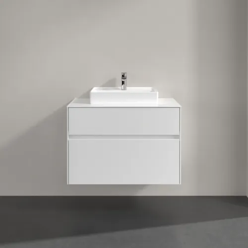 Bild von VILLEROY BOCH Collaro Waschbeckenunterschrank, 2 Auszüge, 800 x 548 x 500 mm, White Matt / White Matt #C06900MS