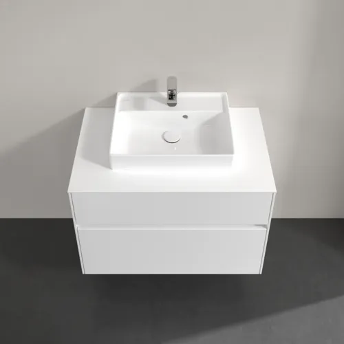 Bild von VILLEROY BOCH Collaro Waschbeckenunterschrank, 2 Auszüge, 800 x 548 x 500 mm, White Matt / White Matt #C06900MS