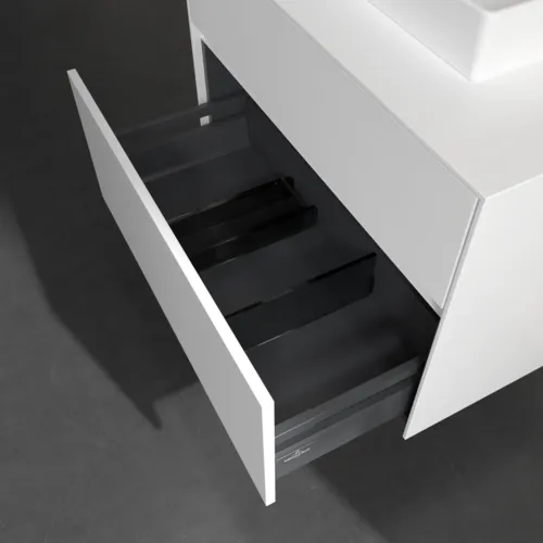 Bild von VILLEROY BOCH Collaro Waschbeckenunterschrank, 2 Auszüge, 800 x 548 x 500 mm, White Matt / White Matt #C06900MS
