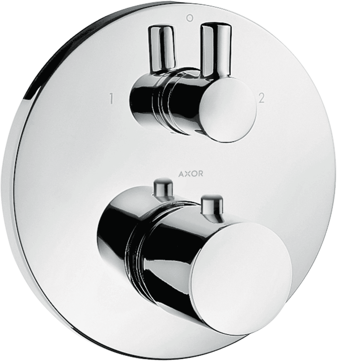 Bild von HANSGROHE AXOR Uno Thermostat Unterputz mit Ab- und Umstellventil #38720000 - Chrom