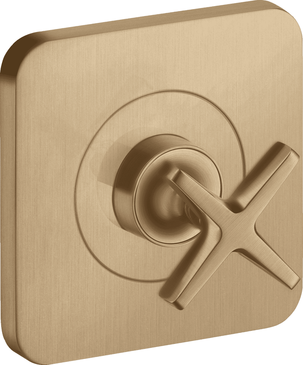 HANSGROHE AXOR Citterio E Absperrventil 120/120 Unterputz #36771140 - Brushed Bronze
