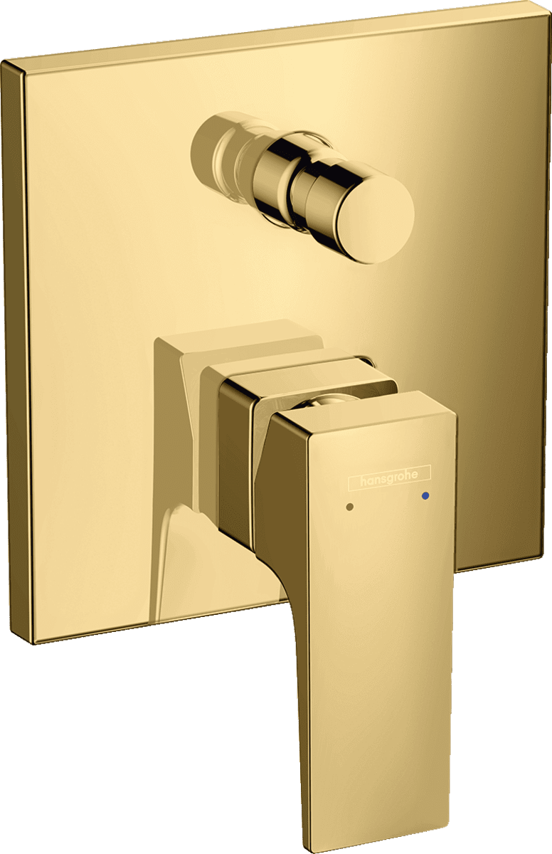 HANSGROHE Metropol Tek kollu banyo bataryası ankastre montaj, çubuk volan ve karışım güvenliği EN 717'ye göre #32546990 - Parlak Altın Optik resmi
