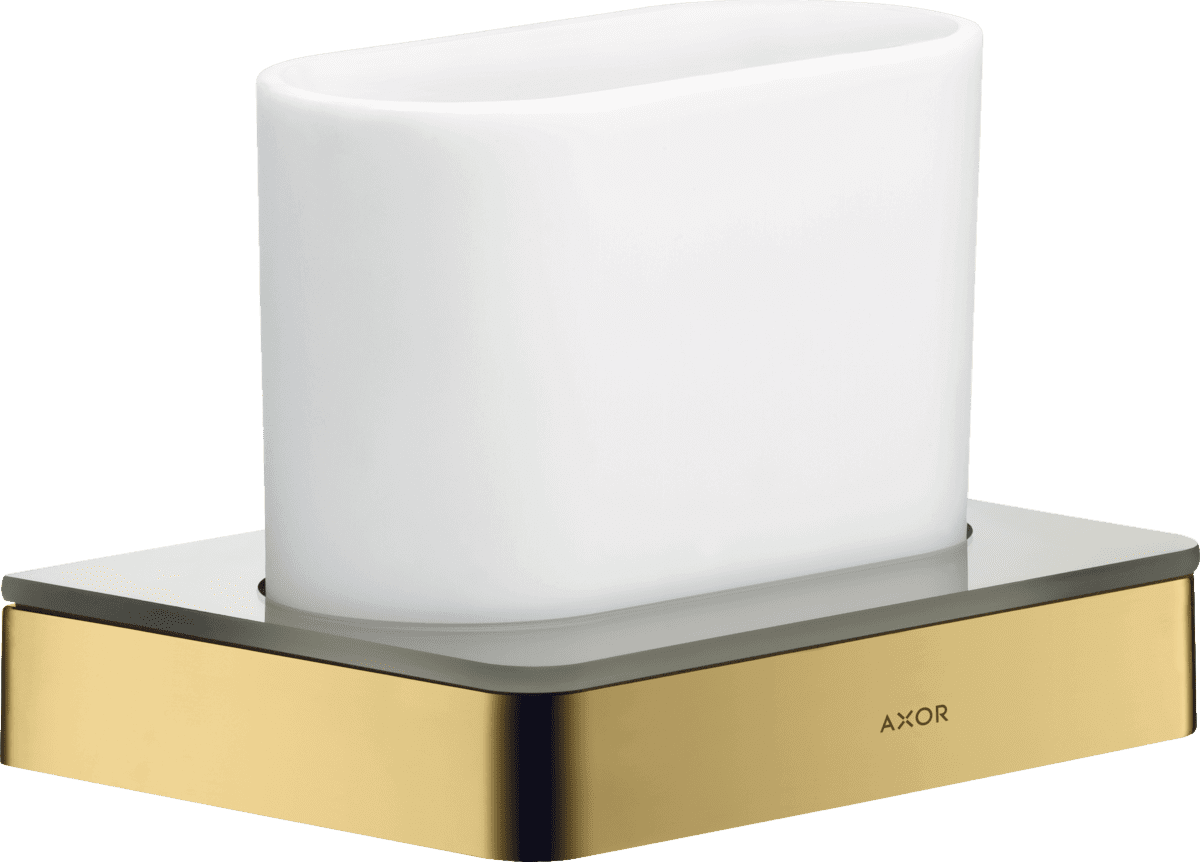 Picture of HANSGROHE AXOR Universal Softsquare Toothbrush tumbler #42834990 - Polished Gold Optic