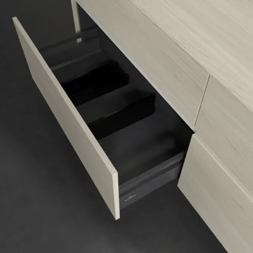VILLEROY BOCH Collaro Waschbeckenunterschrank, 4 Auszüge, 1600 x 548 x 500 mm, White Oak / White Oak #C07900AA, Bild 6