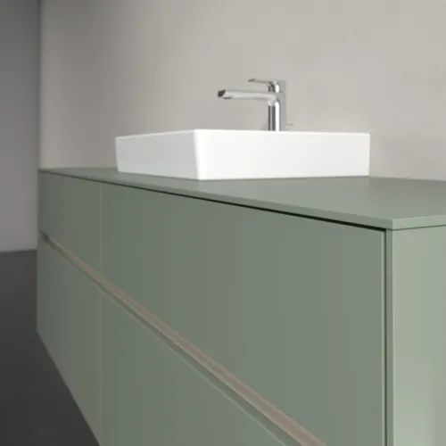 Bild von VILLEROY BOCH Collaro Waschbeckenunterschrank, mit Beleuchtung, 4 Auszüge, 1600 x 548 x 500 mm, Soft Green / Soft Green #C077B0AF