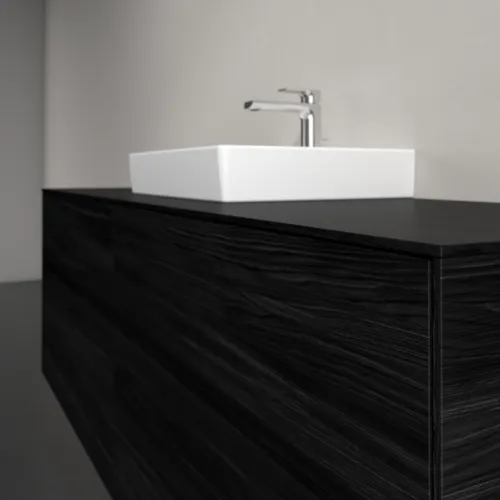 Bild von VILLEROY BOCH Collaro Waschbeckenunterschrank, mit Beleuchtung, 4 Auszüge, 1600 x 548 x 500 mm, Black Oak / Black Oak #C077B0AB