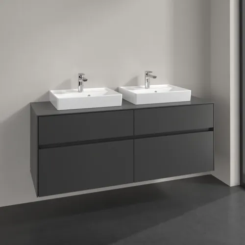 Bild von VILLEROY BOCH Collaro Waschbeckenunterschrank, 4 Auszüge, 1400 x 548 x 500 mm, Graphite / Graphite #C07600VR