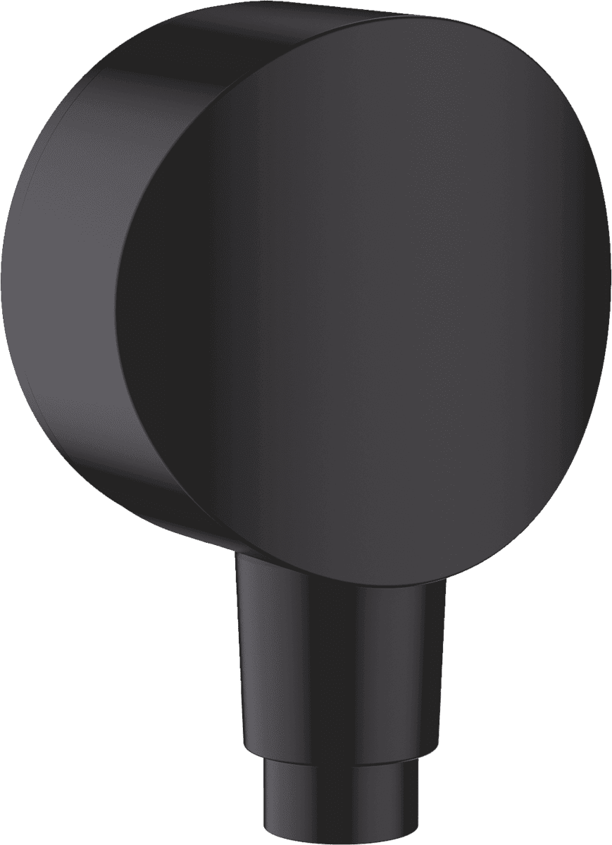 HANSGROHE FixFit Wandanschluss S mit Rückflussverhinderer und Kunststoffanschlusswinkel #26453670 - Mattschwarz