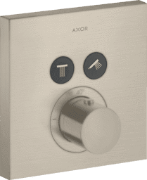 Bild von HANSGROHE AXOR ShowerSolutions Thermostat Unterputz eckig für 2 Verbraucher #36715820 - Brushed Nickel