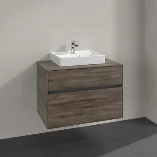 Bild von VILLEROY BOCH Collaro Waschbeckenunterschrank, 2 Auszüge, 800 x 548 x 500 mm, Stone Oak #C06900RK