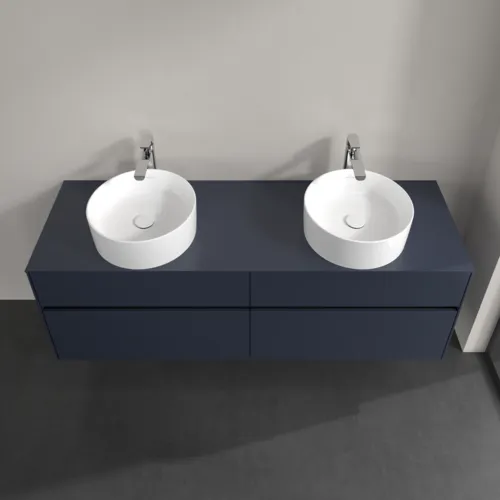 Bild von VILLEROY BOCH Collaro Waschbeckenunterschrank, mit Beleuchtung, 4 Auszüge, 1600 x 548 x 500 mm, Marine Blue / Marine Blue #C052B0VQ