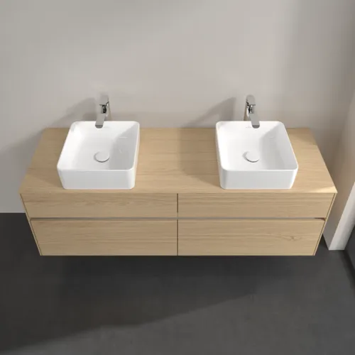 VILLEROY BOCH Collaro Waschbeckenunterschrank, mit Beleuchtung, 4 Auszüge, 1600 x 548 x 500 mm, Nordic Oak / Nordic Oak #C052B0VJ, Bild 4