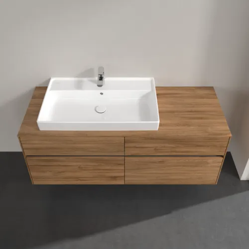 Bild von VILLEROY BOCH Collaro Waschbeckenunterschrank, mit Beleuchtung, 4 Auszüge, 1400 x 548 x 500 mm, Kansas Oak #C089B0RH