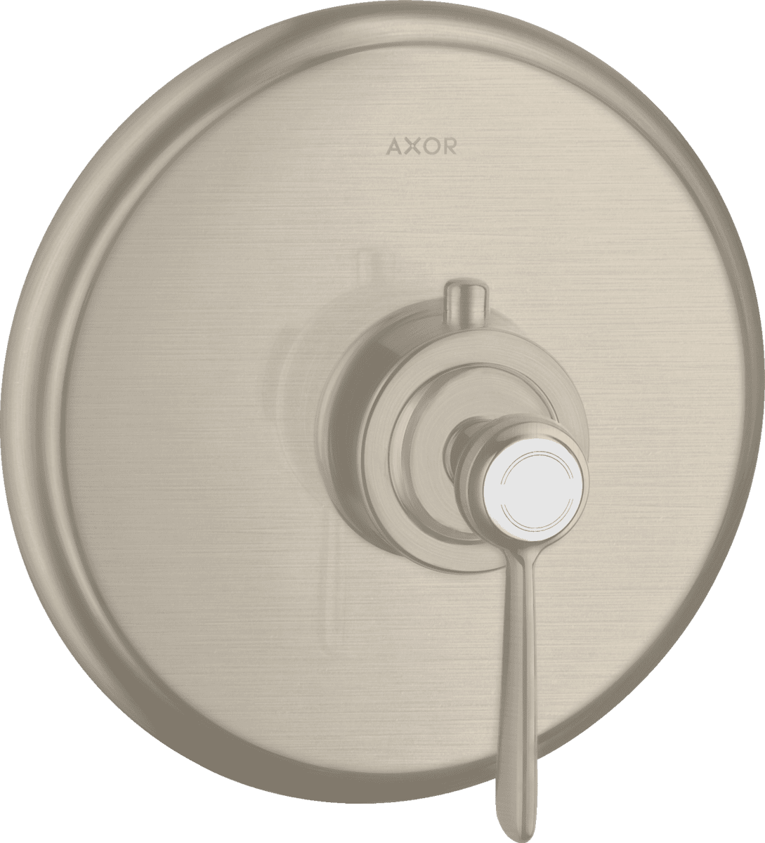 Picture of HANSGROHE AXOR Montreux Thermostat HighFlow for concealed installation with lever handle #16824820 - Brushed Nickel