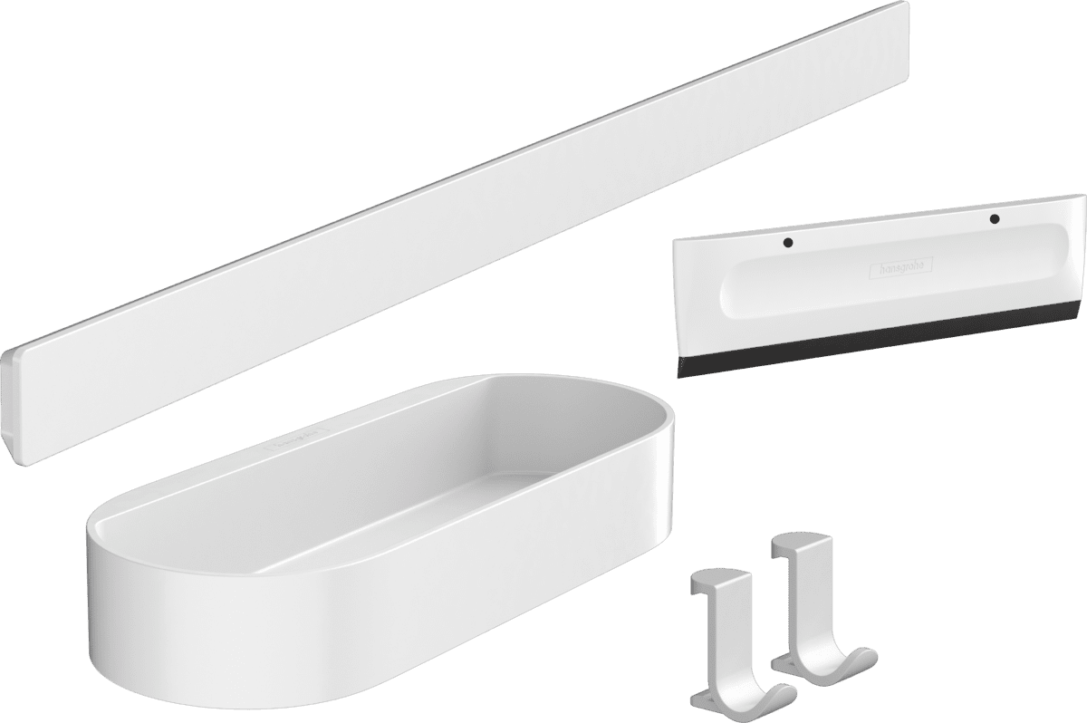 Bild von HANSGROHE WallStoris Duschset #27967700 - Mattweiß