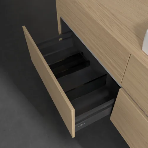 Bild von VILLEROY BOCH Collaro Waschbeckenunterschrank, 4 Auszüge, 1400 x 548 x 500 mm, Nordic Oak / Nordic Oak #C08600VJ