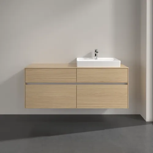 Bild von VILLEROY BOCH Collaro Waschbeckenunterschrank, 4 Auszüge, 1400 x 548 x 500 mm, Nordic Oak / Nordic Oak #C08600VJ