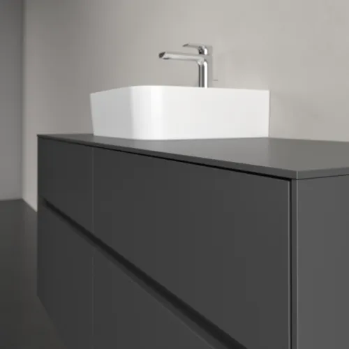 Picture of VILLEROY BOCH Collaro Vanity unit, with lighting, 4 pull-out compartments, 1200 x 548 x 500 mm, Graphite / Graphite #C098B0VR