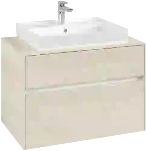 Obrázek VILLEROY BOCH Toaletní skříňka Collaro, 2 výsuvy, 800 x 548 x 500 mm, bílý dub / bílý dub #C08000AA