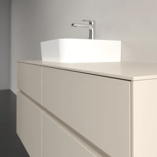 Bild von VILLEROY BOCH Collaro Waschbeckenunterschrank, mit Beleuchtung, 4 Auszüge, 1200 x 548 x 500 mm, Cashmere Grey / Cashmere Grey #C098B0VN