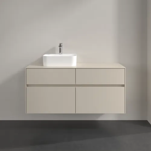 Bild von VILLEROY BOCH Collaro Waschbeckenunterschrank, mit Beleuchtung, 4 Auszüge, 1200 x 548 x 500 mm, Cashmere Grey / Cashmere Grey #C098B0VN