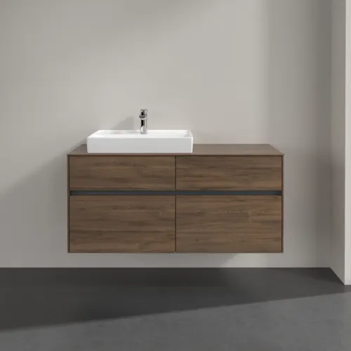 Bild von VILLEROY BOCH Collaro Waschbeckenunterschrank, mit Beleuchtung, 4 Auszüge, 1200 x 548 x 500 mm, Arizona Oak / Arizona Oak #C082B0VH