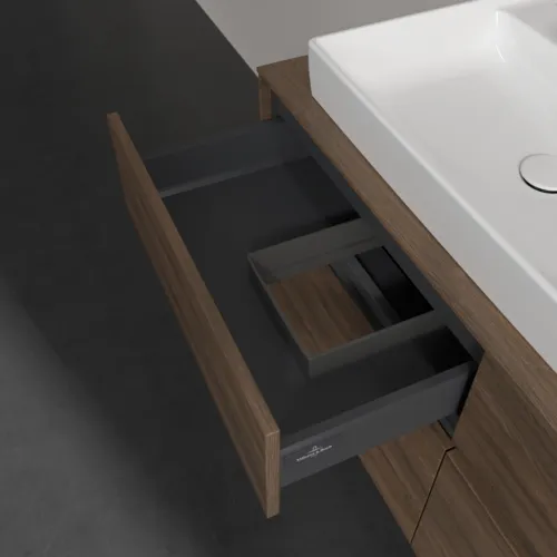 Bild von VILLEROY BOCH Collaro Waschbeckenunterschrank, mit Beleuchtung, 4 Auszüge, 1200 x 548 x 500 mm, Arizona Oak / Arizona Oak #C082B0VH
