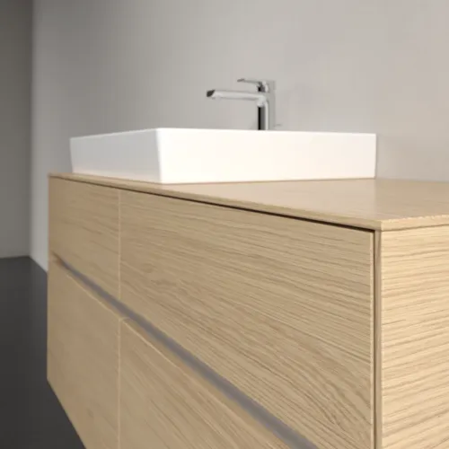 Bild von VILLEROY BOCH Collaro Waschbeckenunterschrank, mit Beleuchtung, 4 Auszüge, 1200 x 548 x 500 mm, Nordic Oak / Nordic Oak #C082B0VJ