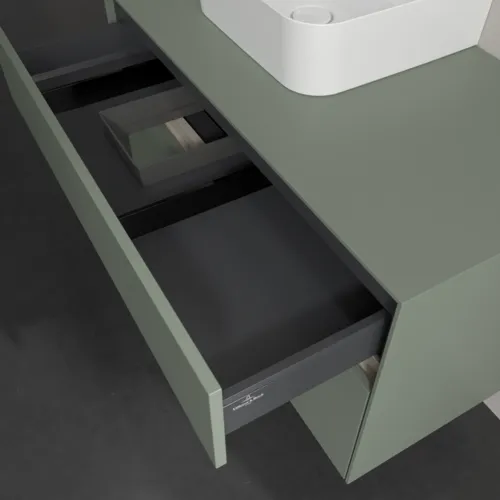 Bild von VILLEROY BOCH Collaro Waschbeckenunterschrank, 2 Auszüge, 1000 x 548 x 500 mm, Soft Green / Soft Green #C09500AF