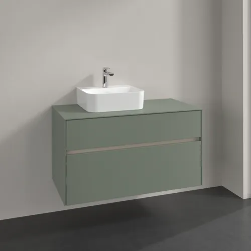 Bild von VILLEROY BOCH Collaro Waschbeckenunterschrank, 2 Auszüge, 1000 x 548 x 500 mm, Soft Green / Soft Green #C09500AF