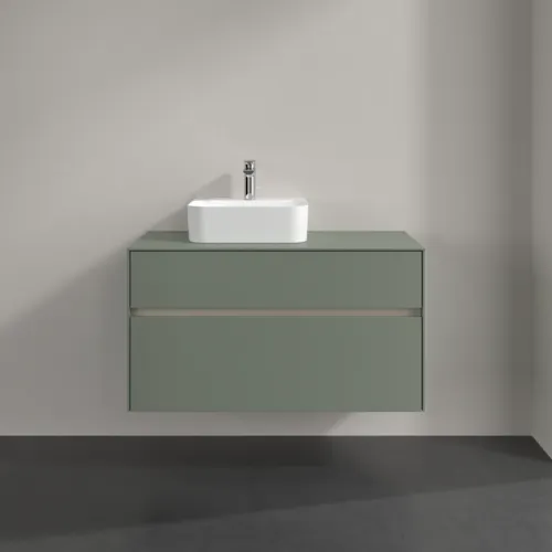 Bild von VILLEROY BOCH Collaro Waschbeckenunterschrank, 2 Auszüge, 1000 x 548 x 500 mm, Soft Green / Soft Green #C09500AF