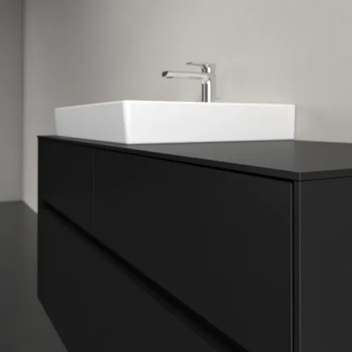 Bild von VILLEROY BOCH Collaro Waschbeckenunterschrank, mit Beleuchtung, 4 Auszüge, 1200 x 548 x 500 mm, Volcano Black / Volcano Black #C082B0VL