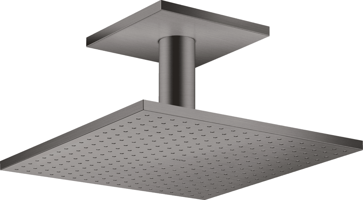 HANSGROHE AXOR ShowerSolutions Kopfbrause 300/300 2jet mit Deckenanschluss #35320340 - Brushed Black Chrome