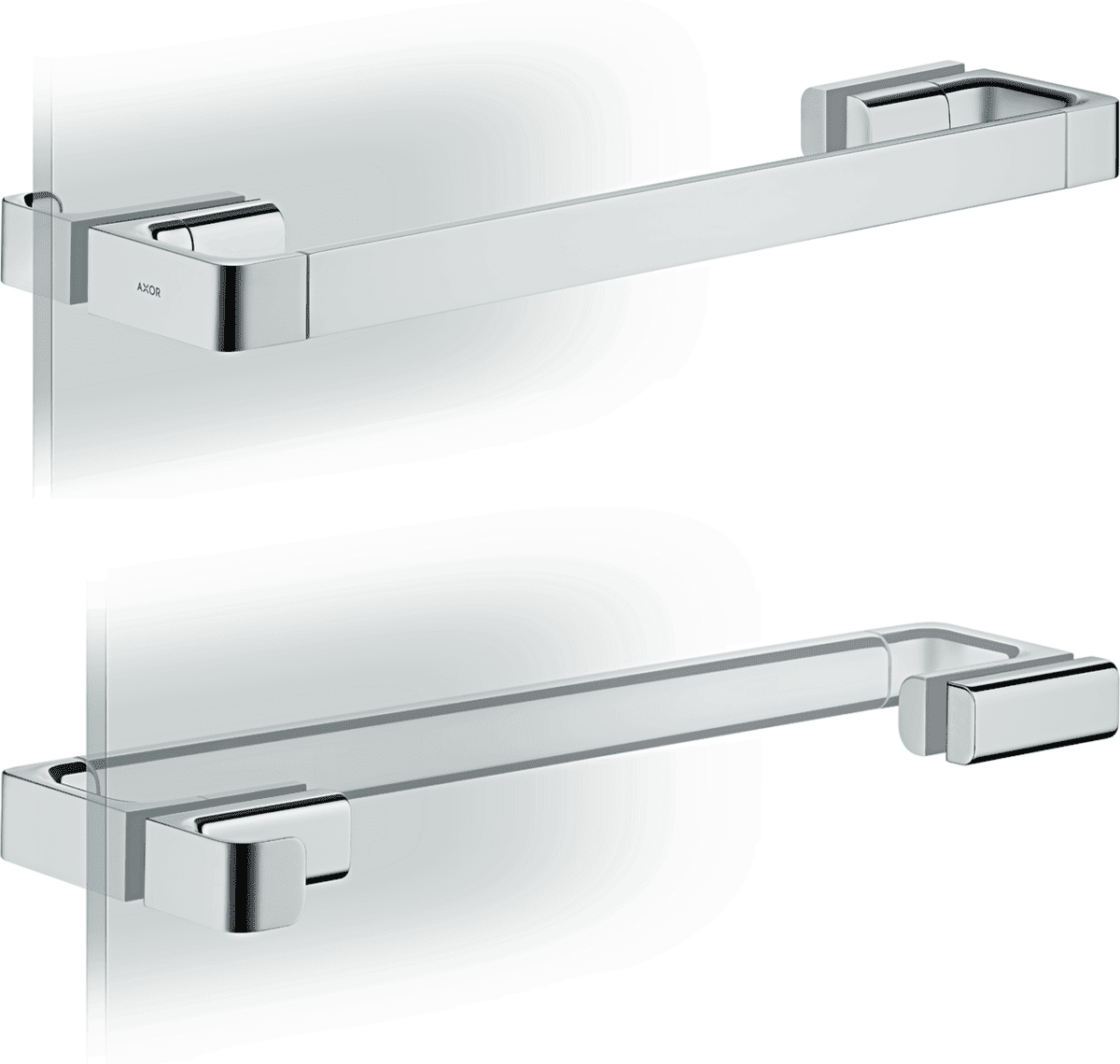 HANSGROHE AXOR Universal Softsquare Duschtürgriff 444 mm #42837000 - Chrom