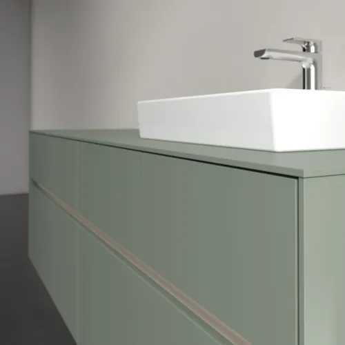 Bild von VILLEROY BOCH Collaro Waschbeckenunterschrank, mit Beleuchtung, 4 Auszüge, 1600 x 548 x 500 mm, Soft Green / Soft Green #C079B0AF