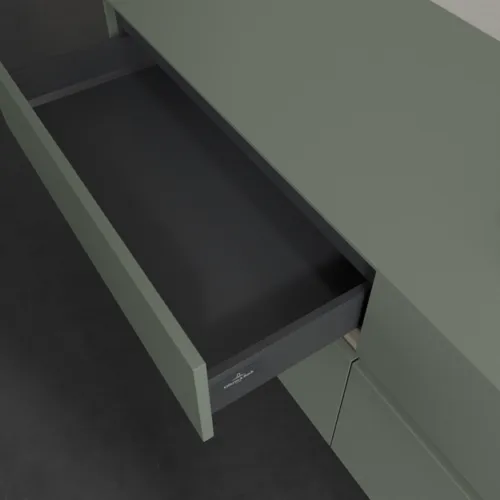Bild von VILLEROY BOCH Collaro Waschbeckenunterschrank, mit Beleuchtung, 4 Auszüge, 1600 x 548 x 500 mm, Soft Green / Soft Green #C079B0AF