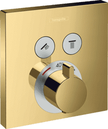 Bild von HANSGROHE ShowerSelect Thermostat Unterputz für 2 Verbraucher #15763990 - Polished Gold Optic