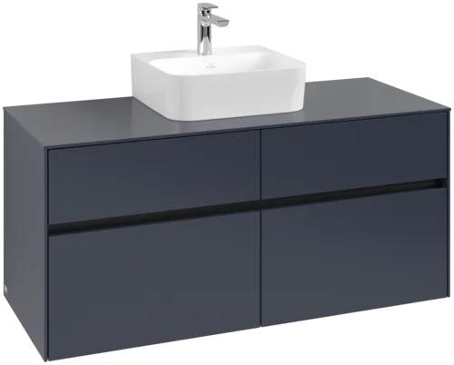 Picture of VILLEROY BOCH Collaro Vanity unit, with lighting, 4 pull-out compartments, 1200 x 548 x 500 mm, Marine Blue / Marine Blue #C097B0VQ