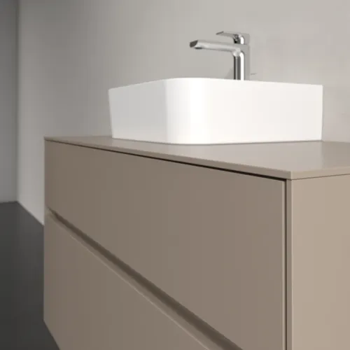 Bild von VILLEROY BOCH Collaro Waschbeckenunterschrank, 2 Auszüge, 1000 x 548 x 500 mm, Taupe / Taupe #C09500VM
