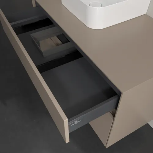 Bild von VILLEROY BOCH Collaro Waschbeckenunterschrank, 2 Auszüge, 1000 x 548 x 500 mm, Taupe / Taupe #C09500VM